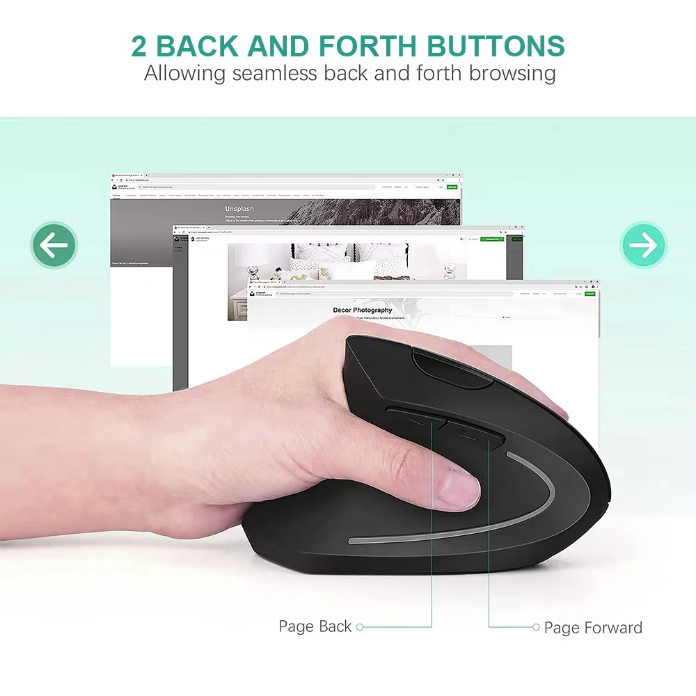 Vertical Mouse Ergonomic 2.4GHz Wireless Optical Mice